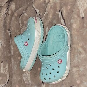 Mint Green Light Blue Crocs